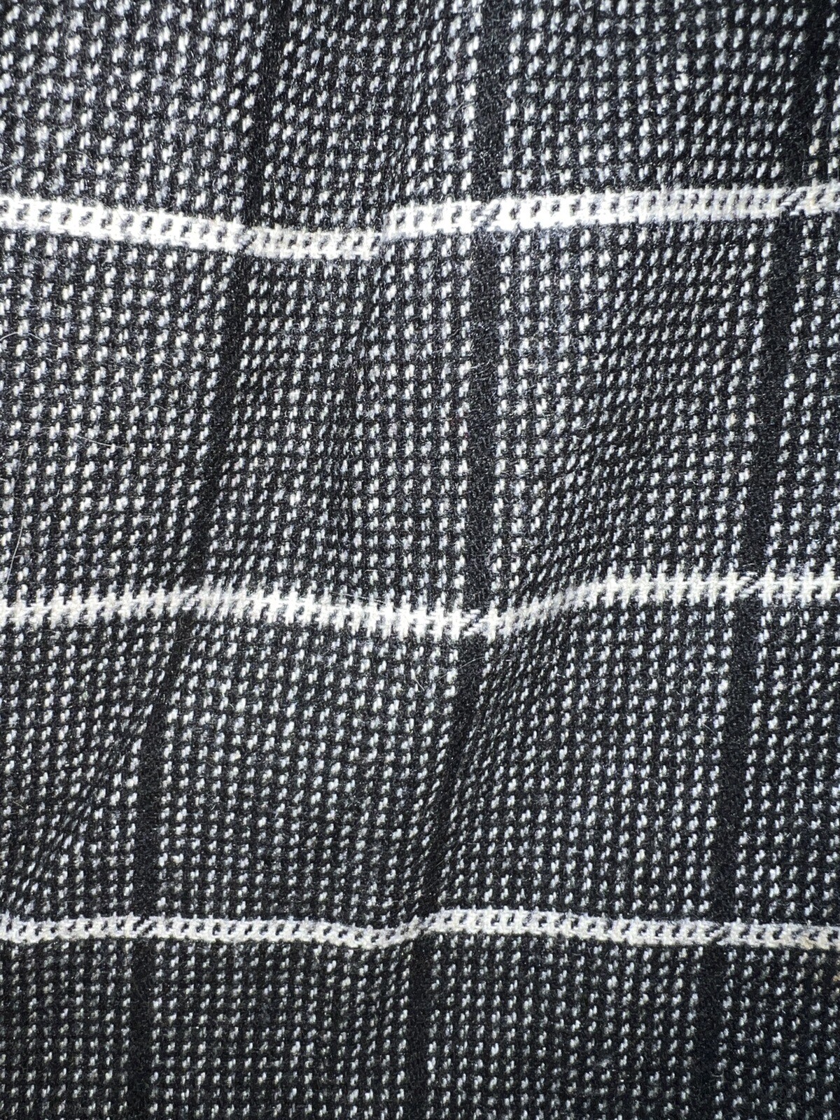 URBAN RENEWAL Wool Blend Plaid Black Mini Skirt Size 10 Lined NWOT