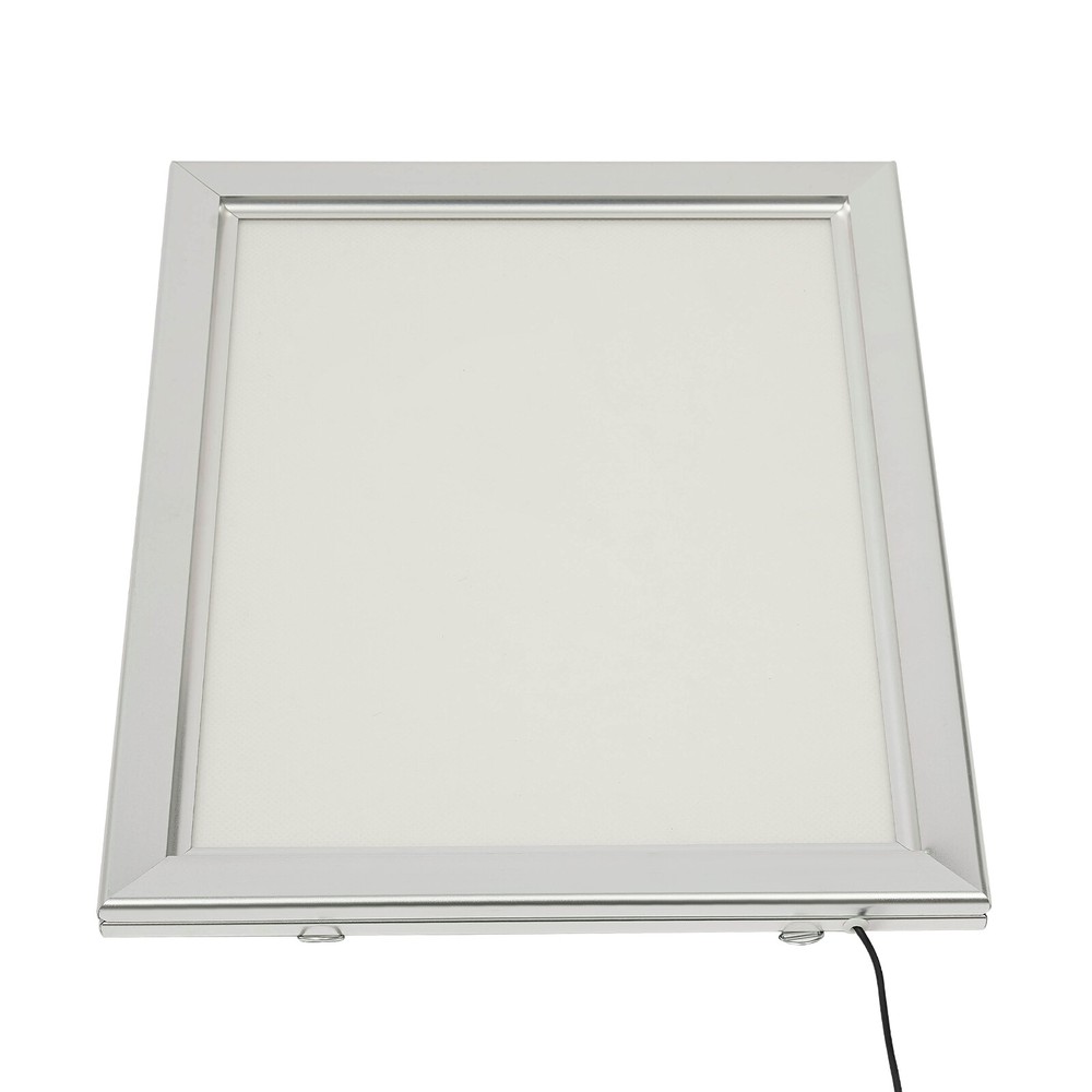 Silver LED Poster Frame Wall Mounting Frame for Advertising Aluminum Alloy