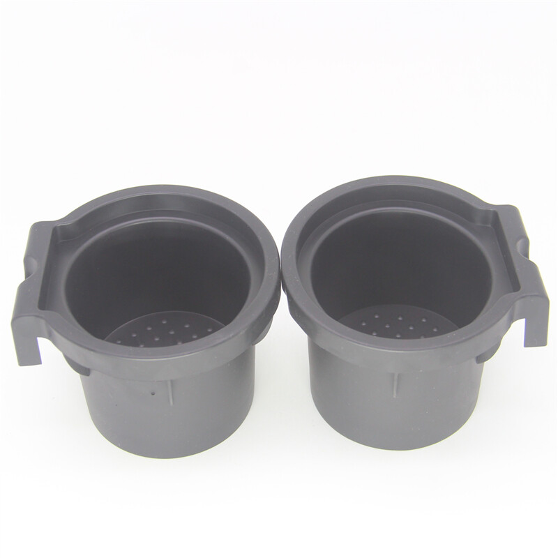 Nissan Frontier Xterra Black Cup Holder Insert Liners Set of 2
