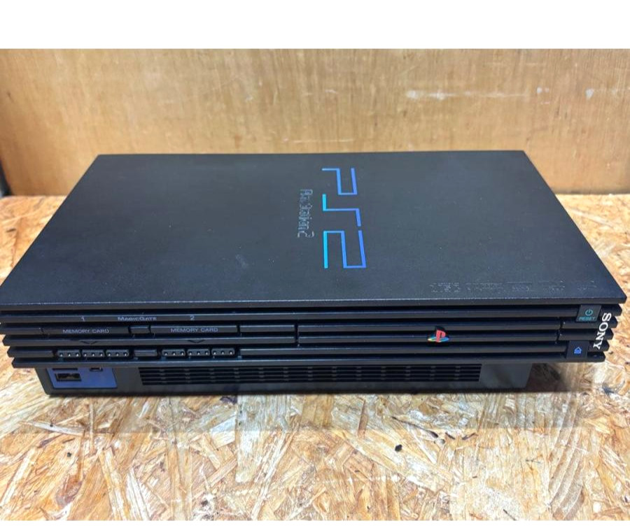 Sony PlayStation 2 PS2 SCPH-30000 Black Console Tested w/ Box, Software, etc.