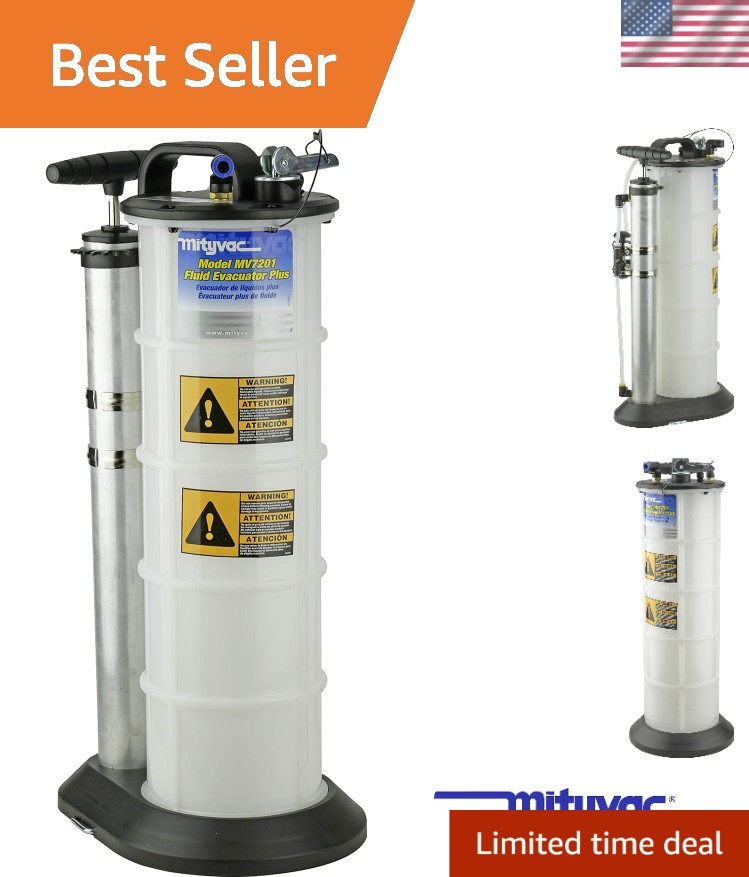 Push Button 2.3 Gallon Fluid Evacuator & Dispensing Pump - Compact Design