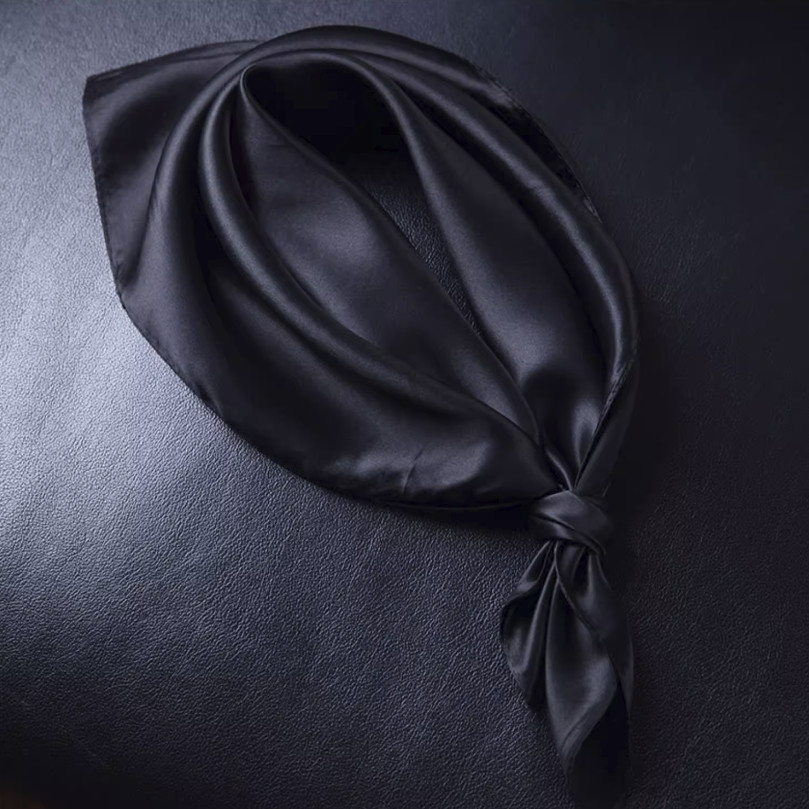 100% Pure Silk Solid Color Square Scarf Silk Hair Scarf 53cm/21'' Neck Scarf