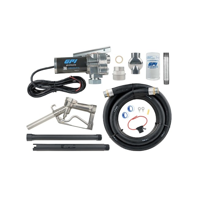 GPI M-180S-ML 12V Fuel Transfer Pump w/ Filter Kit 18 GPM Diesel Gas Pump