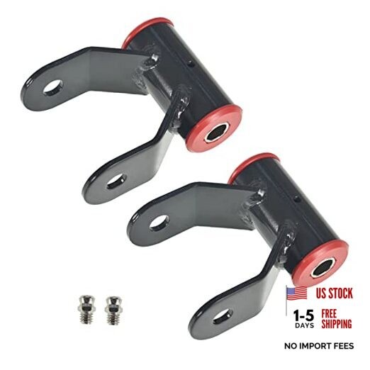 2Pcs Drop Shackle Lowering Shackles Leveling Kit Replacement for 1500 2WD