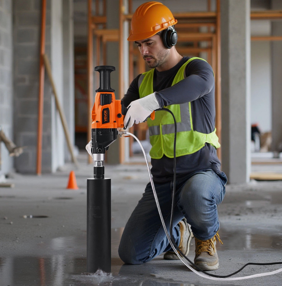 VEVOR Diamond Core Drill Machine Handheld Concrete Core Drill Rig 6.3 in 2000W