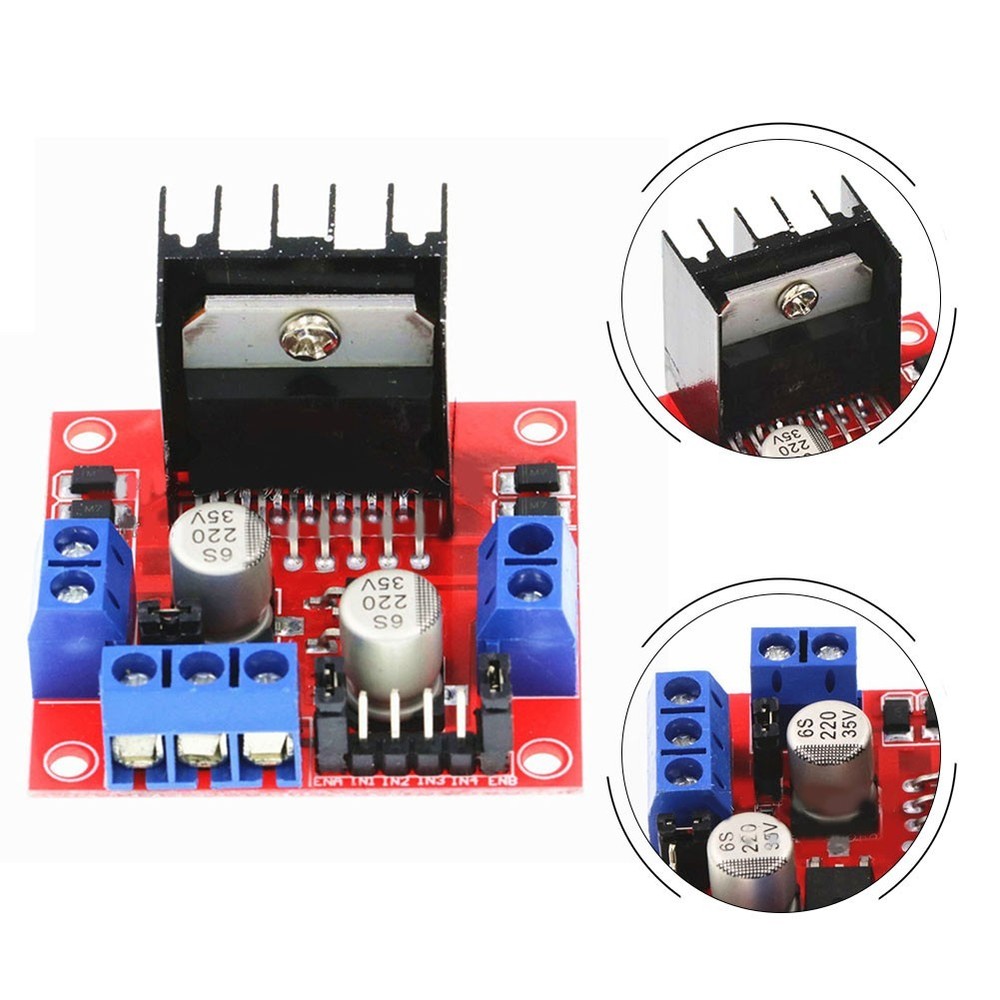 Advanced L298N Motor Driver Module for Robot and RC Car Projects