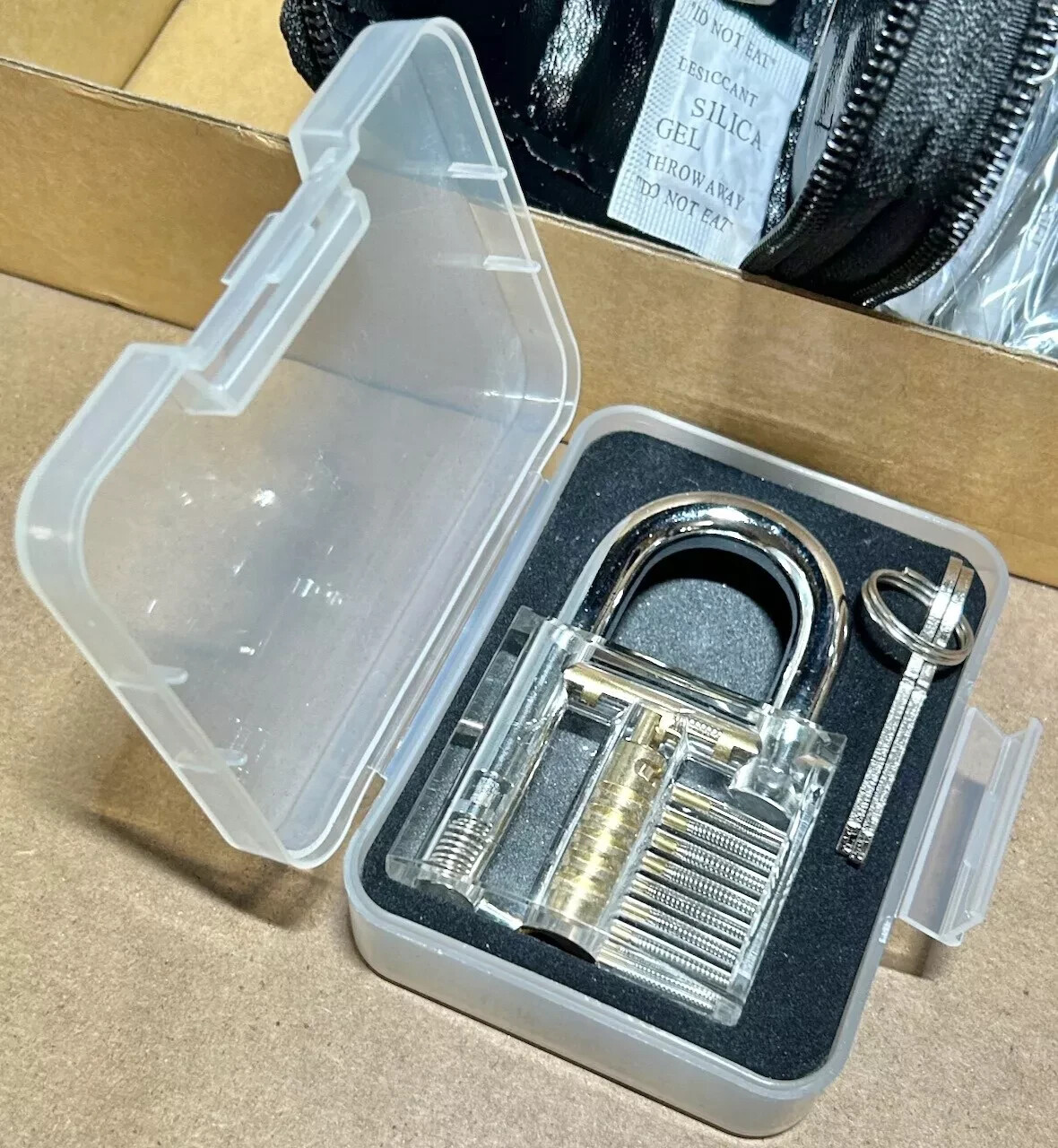 Clear Practice Lock (New,) With 2 Keys Will Check Before Sending