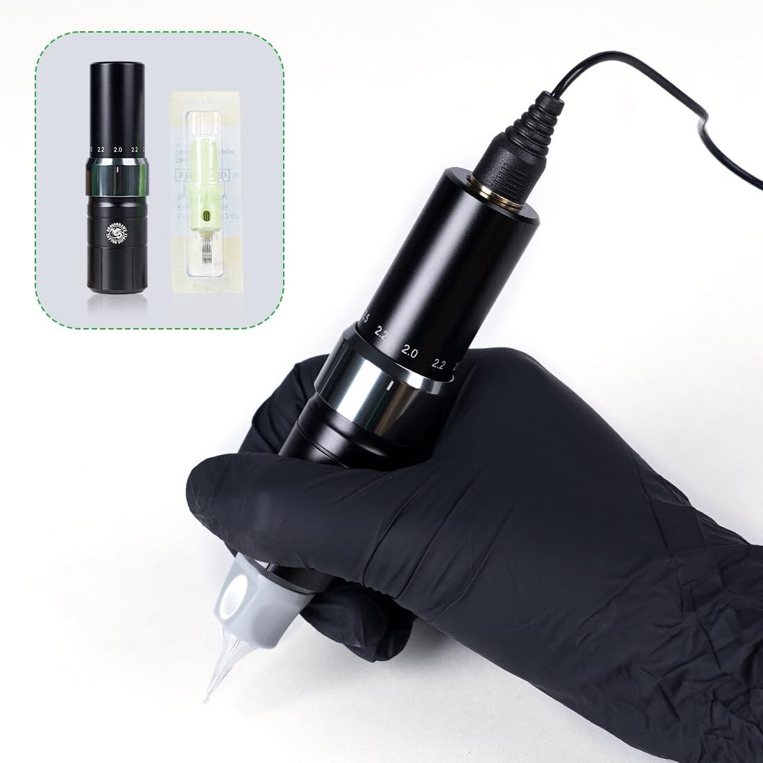 Dragonhawk Tattoo Kit Tour Y23 Wireless Tattoo Kits 2 Replaceable Batteries