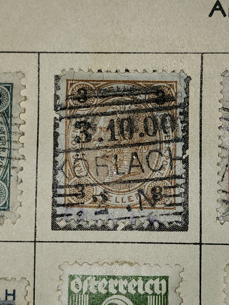 Foreign Austria 3 Heller Stamp Used - #H13