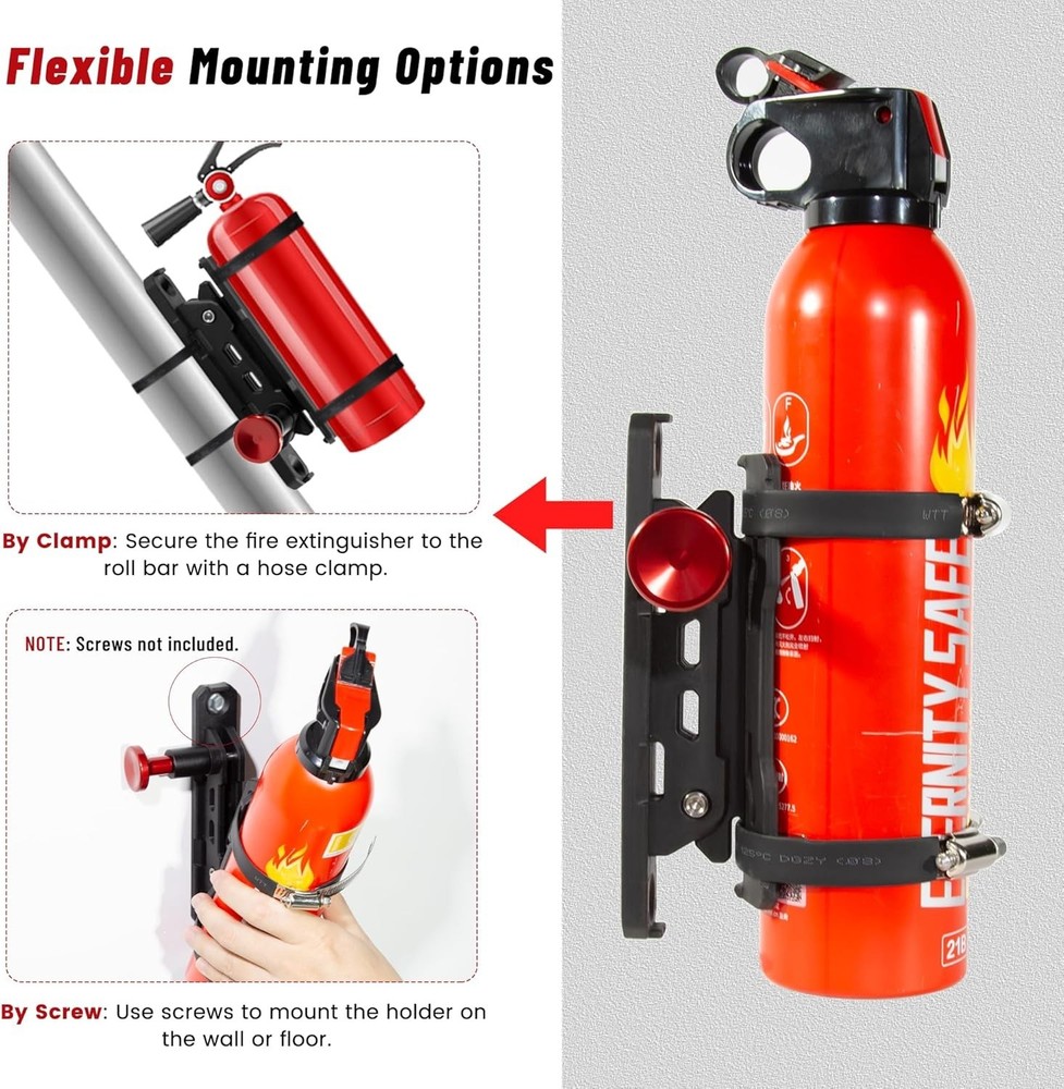 Fire Extinguisher Mount for Vehicle - Quick Release Fire Extinguisher Bracket...