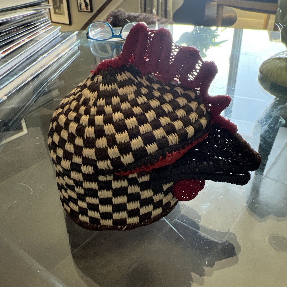 Ethnic Basketry Rooster Head