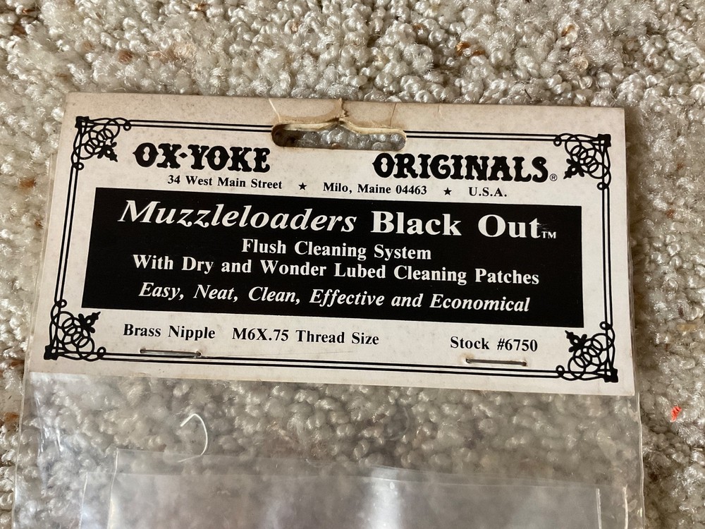 Muzzleloading Cleaning Tube with M6X.75. Thread size