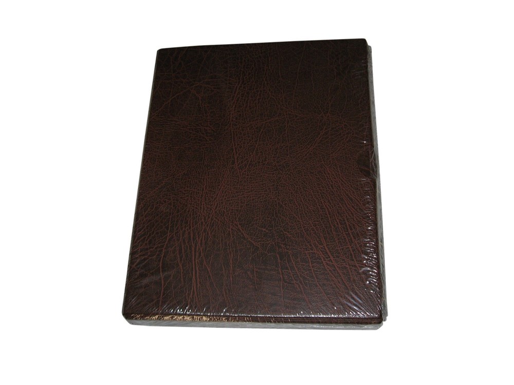Lighthouse Brown Vario F Padded Leatherette 3 Ring Binder Album with Slipcase