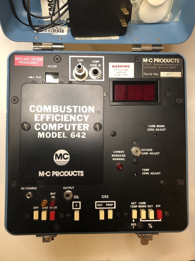 MODEL 642 - COMBUSTION EFFICIENCY COMPUTER