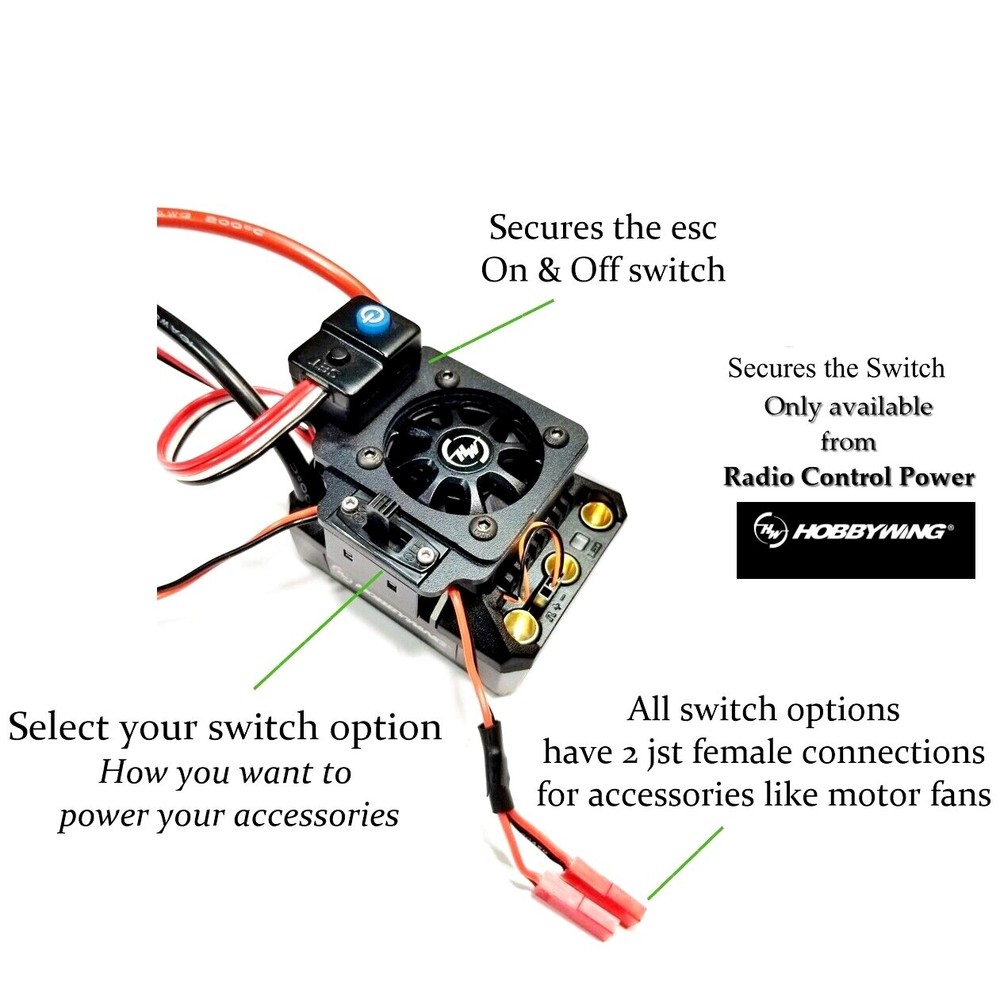 RCP Xtreme Cool Hobbywing Max 8 Ultimate Accessory Switch Plate System