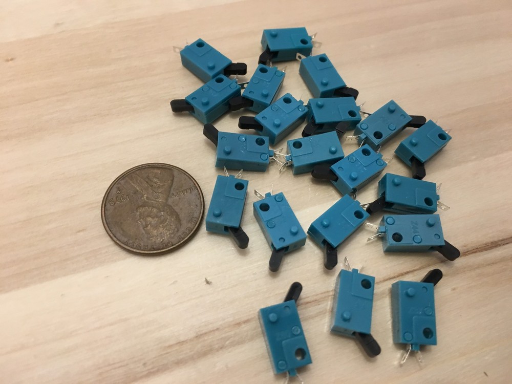 20 Pieces  KFC-V-101 Micro Limit Switch Lever tiny small Normally open n/o