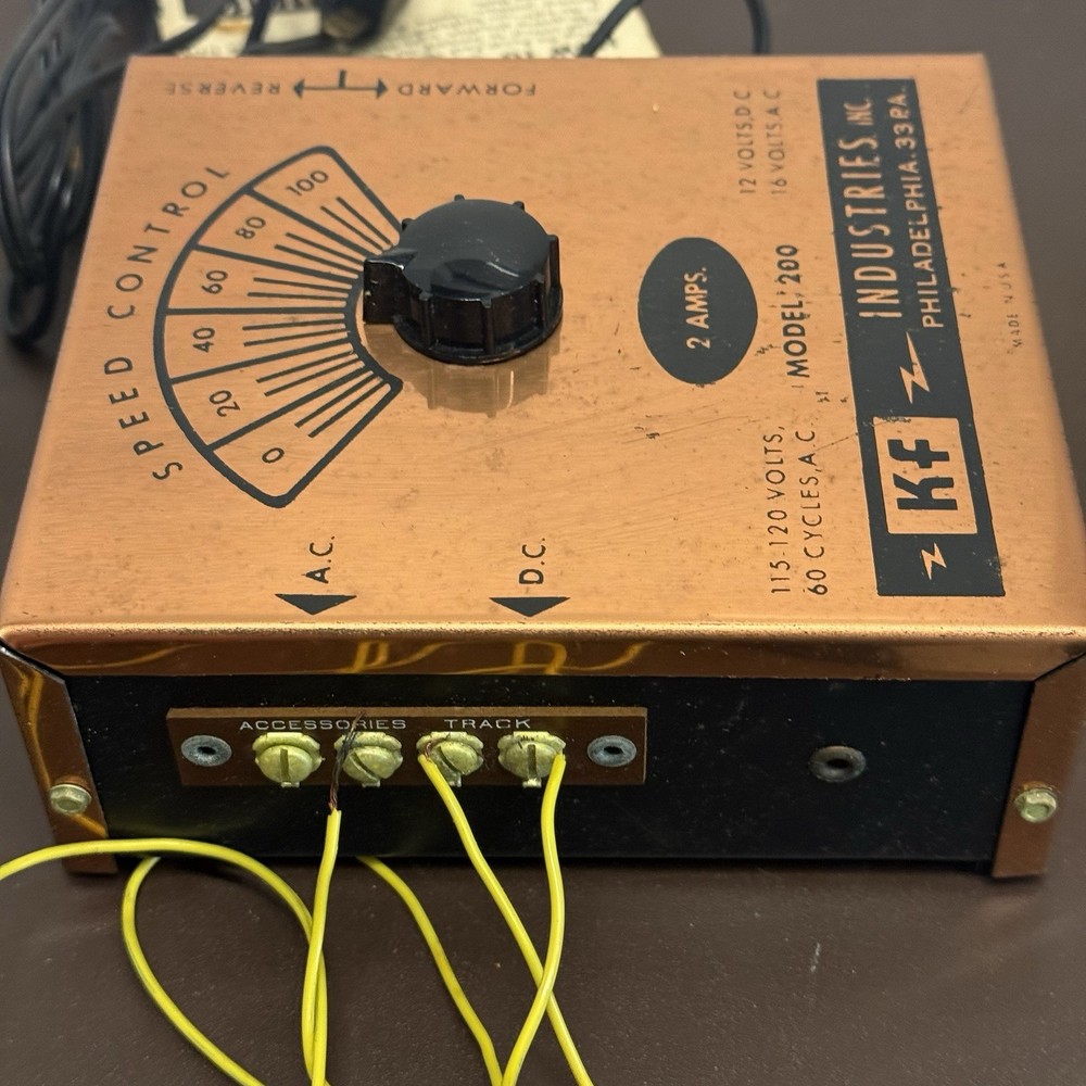 KF Industries Universal Powermaster Ho Scale Train Transformer Controller Tested
