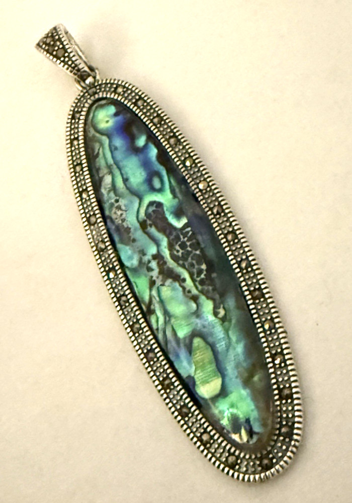 JTV  Abalone Shell Pendant Sterling Silver  JTV
