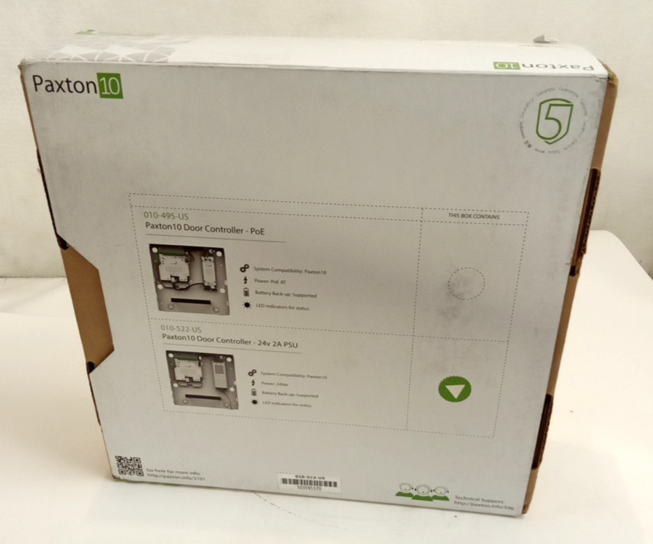 Paxton10 010-522-US Network Connected Door Controller 12/24V 2A PSU 4 Inputs