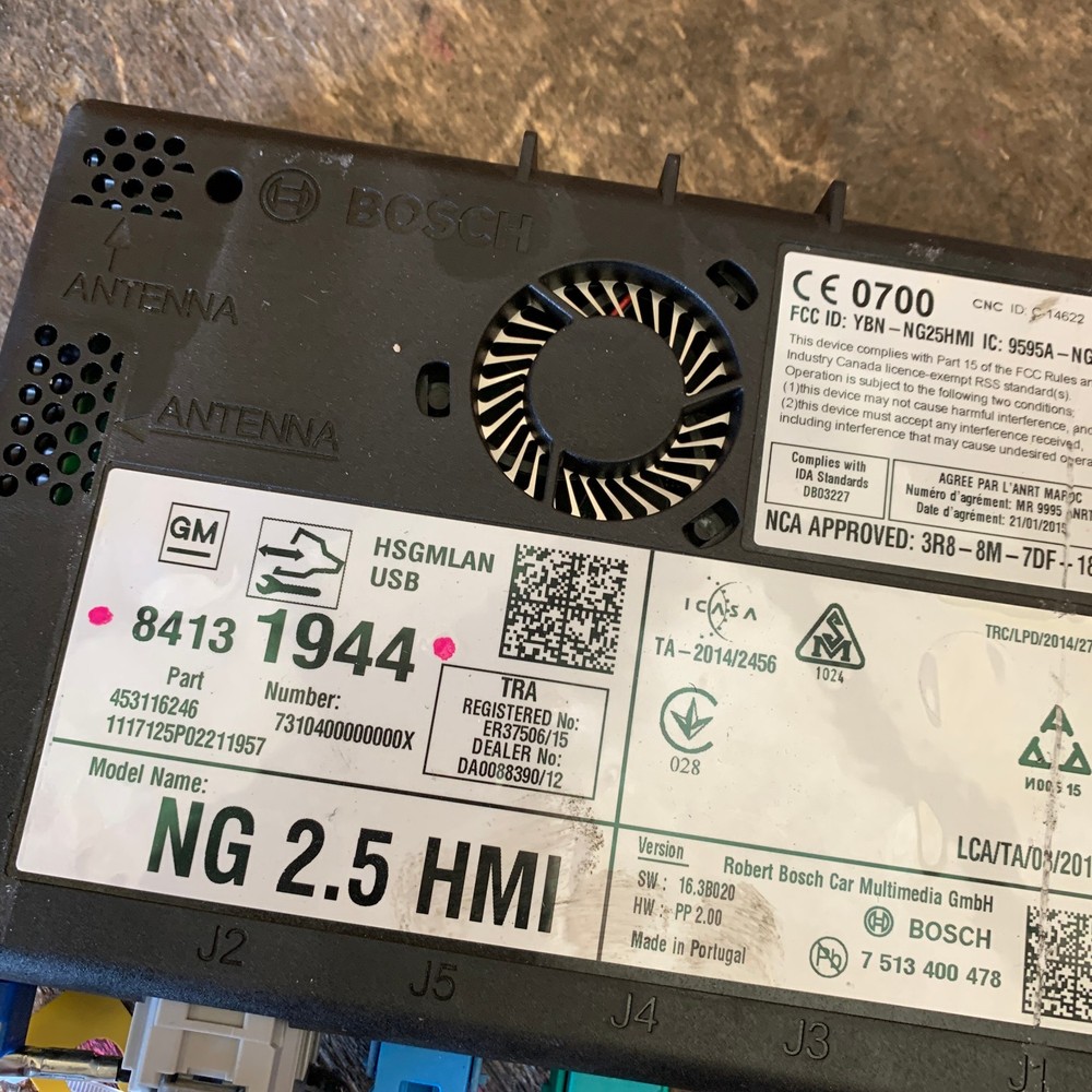 Vauxhall Insignia Sat Navigation Control Module Unit Mk2 2017 84131944