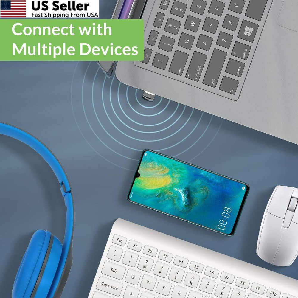 Avantree DG45 USB Bluetooth Adapter Dongle for PC, Computer, Desktop & Black