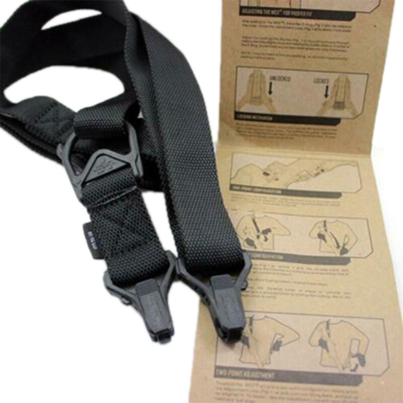 Outdoor MS1 gun strap black - MS1 two-point quick and efficient adjustable sling
