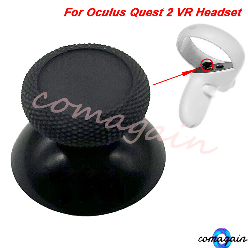 Replacement For Oculus Quest 2 VR Headset Black Controller Joystick Cap New