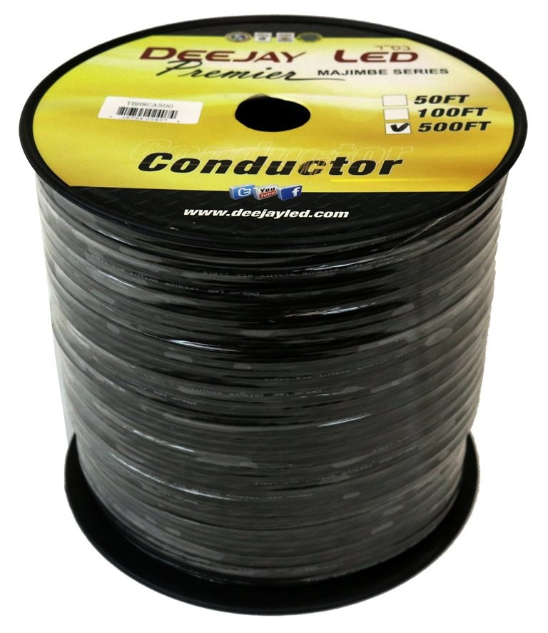 Deejay LED TBHRCA500 Twisted Rca Cable 500ft Roll