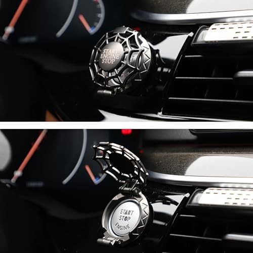 Car Push Start Button Cover Universal for Car Motorcycle Press Engine Black