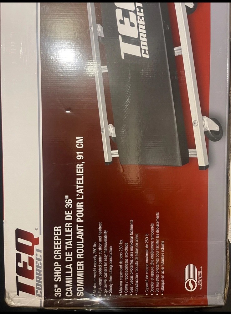 TEQ Correct 36inch Shop Creeper