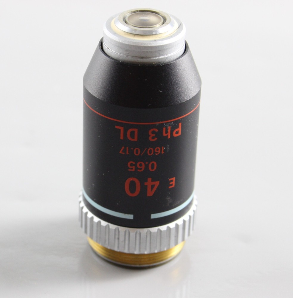 Nikon E 40x 0.65 Ph3 DL Microscope Objective Phase Contrast