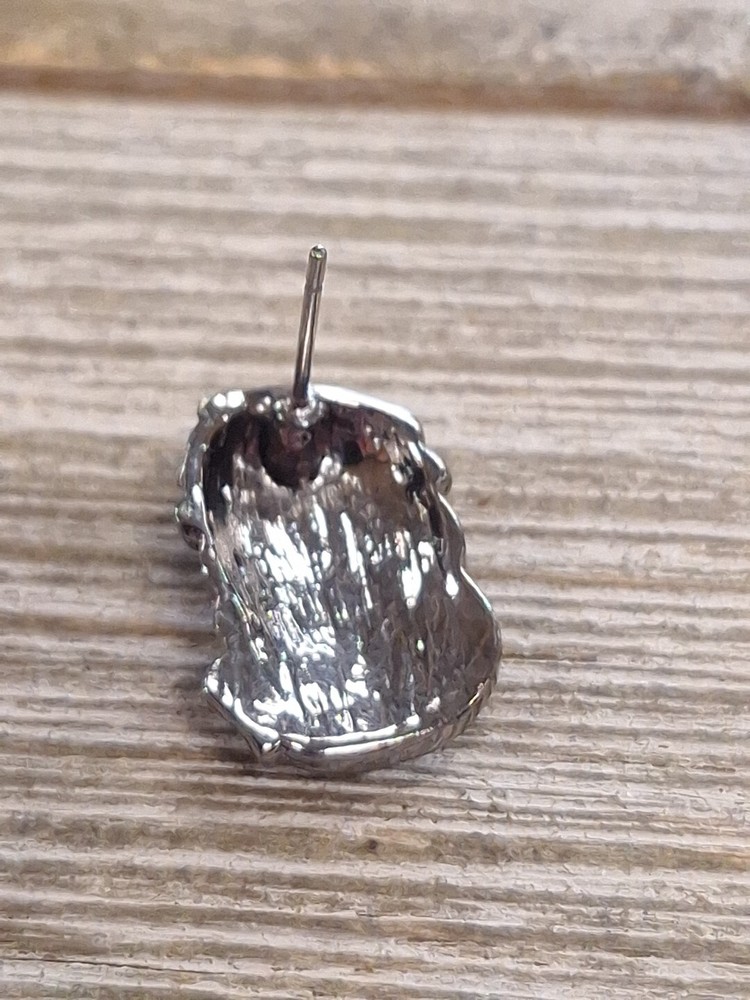 Christian Silver Tone Jeuse Face Earrings