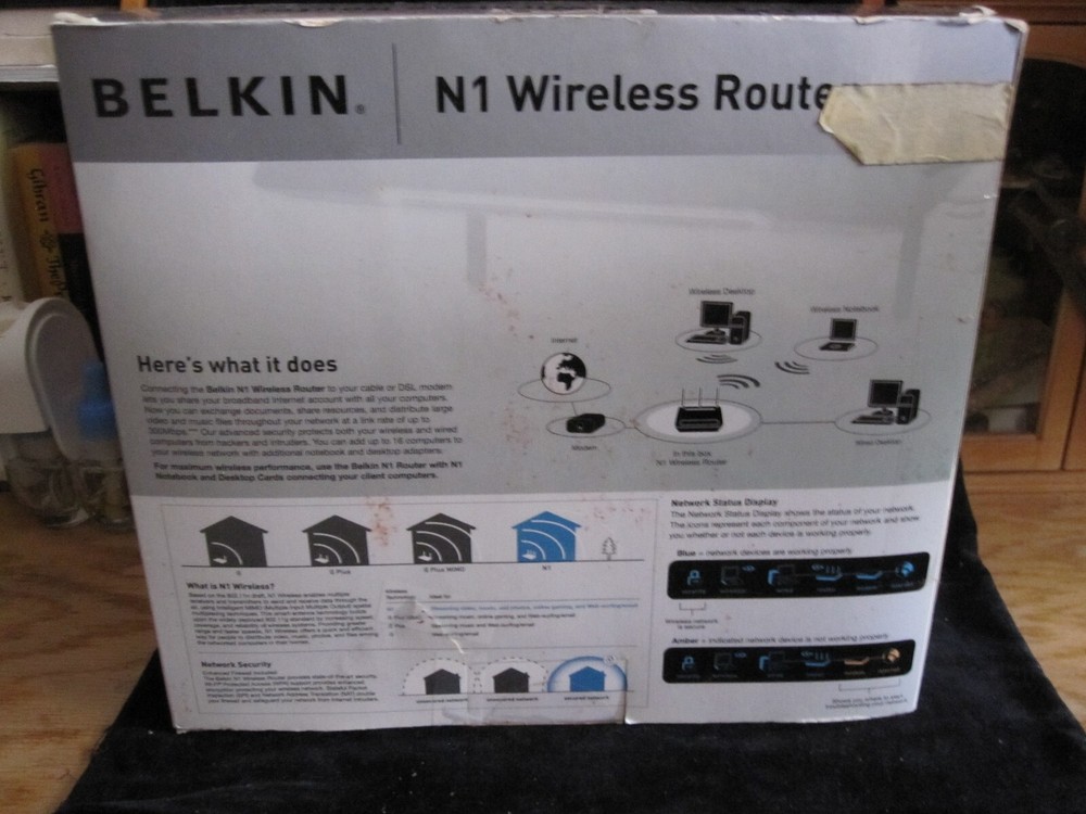 2-Belkin N1 Vision Wireless Router .. Version 1000