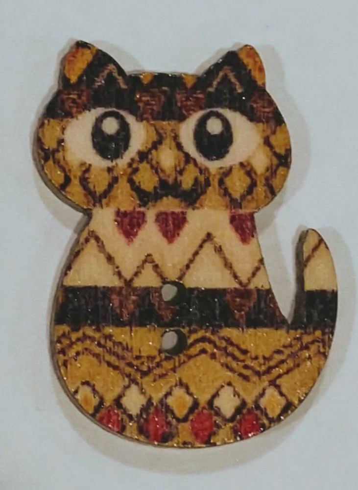 Handmade Needle Minder Keeper Cross Stitch Cat