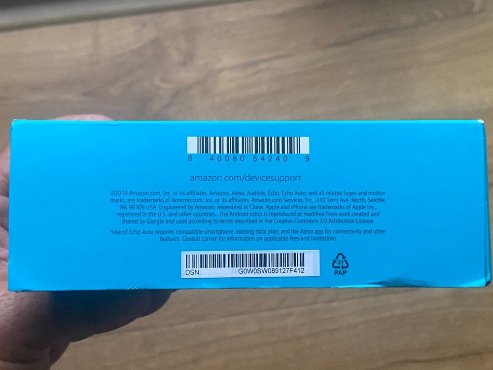 Amazon Alex Echo Auto BP39CN New open box