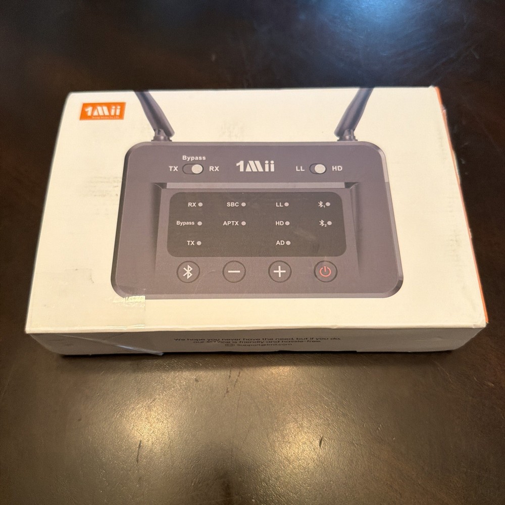 1Mii B03 Bluetooth 5.0 Transmitter Receiver for Home Stereo TV, HiFi Wireless