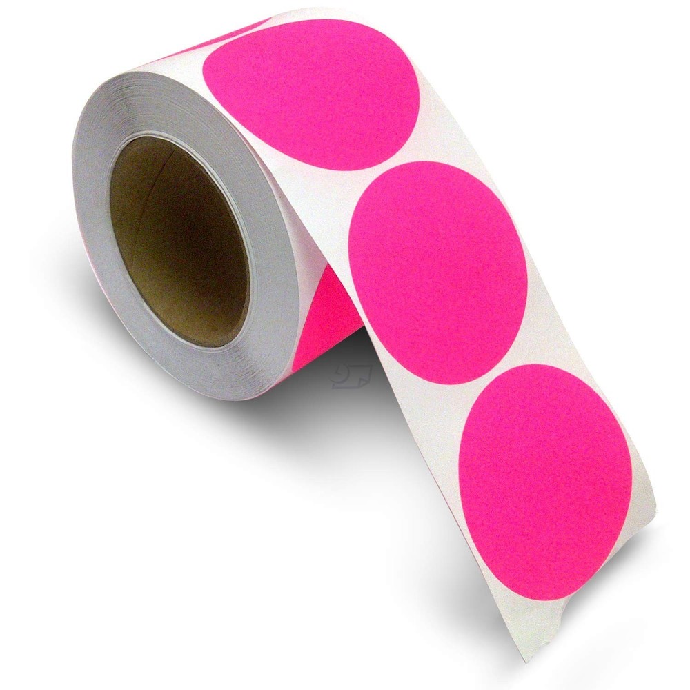 Blank Color Coding Stickers, Writable Surface – 500 Permanent Labels per Roll...