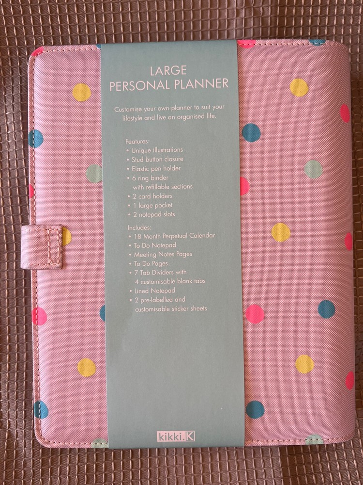 Kikki K Personal Planner - BNIB (A5)