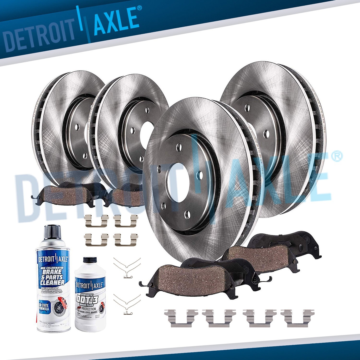 Front Rear Disc Rotors Ceramic Brake Pads for 2009-2014 2016-2019 Nissan Maxima