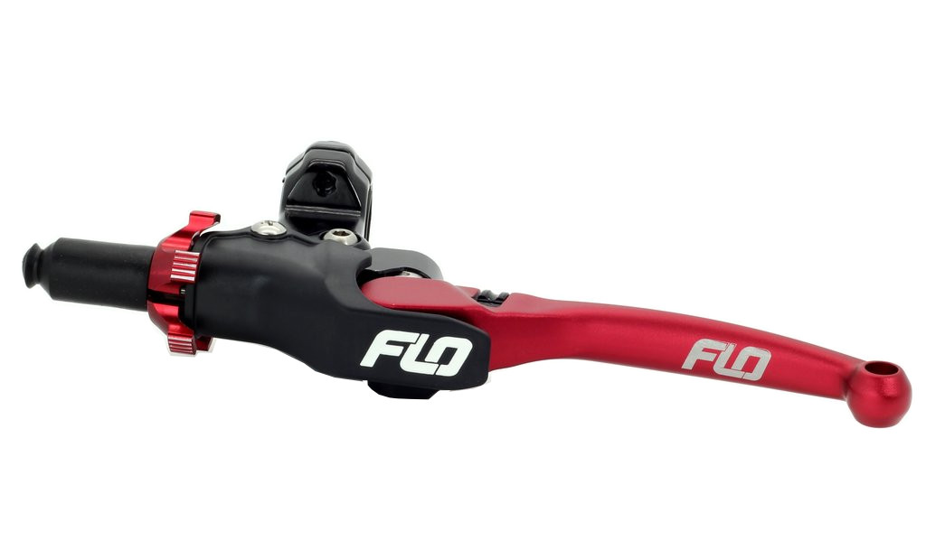 Honda Yamaha Suzuki Kawasaki Clutch lever Assembly by Flo Motorsports Red