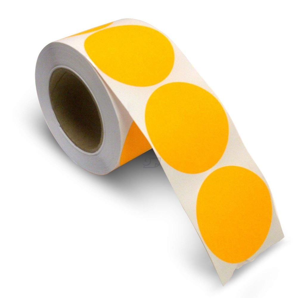 Blank Color Coding Stickers, Writable Surface – 500 Permanent Labels per Roll...