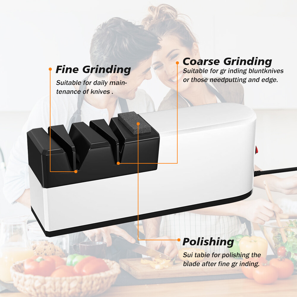 Electric Knife Sharpener Professional Kitchen Sharpening Stone Grinder knives
