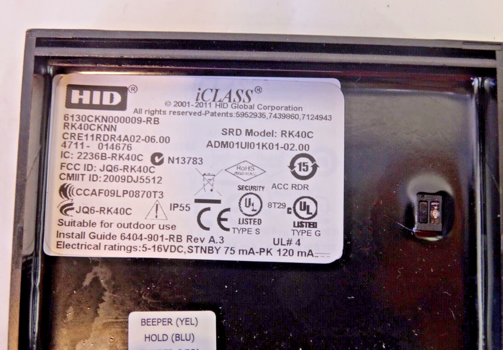 BOSCH HID Model RK40C Keypad