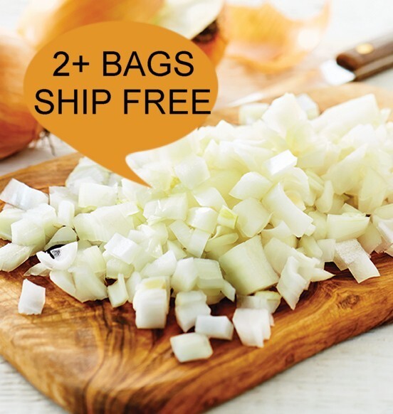 DICED YELLOW ONIONS FREEZE DRIED-BUY 2 BAGS GET FREE SHIPPING!