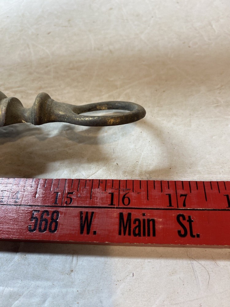 Antique Pair Brass Wall Hanging 3 Socket Light Sconces