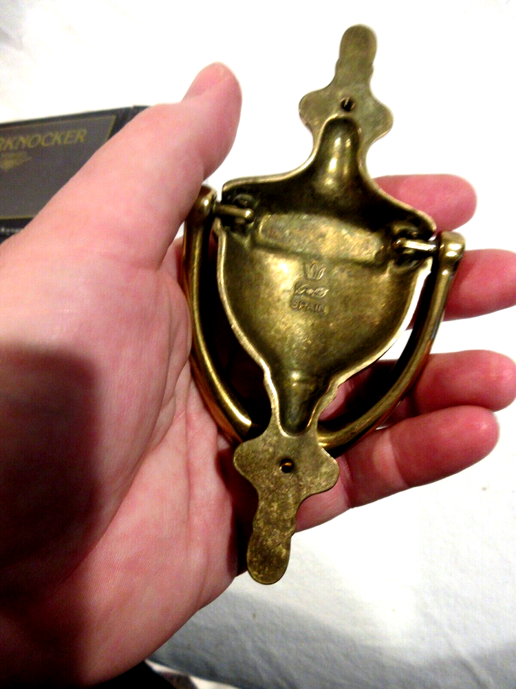 Solid Brass/Engravable/Hand Crafted/Tarnish Resistant Door Knocker in Box