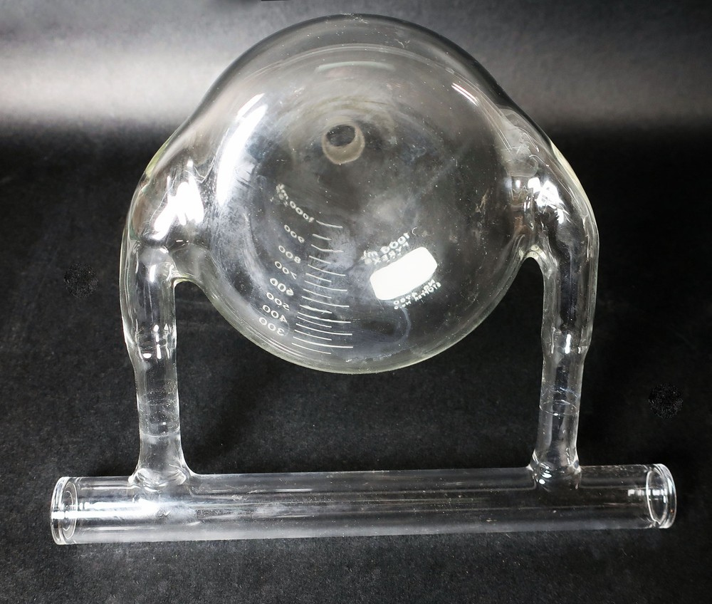 Pyrex 1000ml No 4980 Erlenmeyer Flask Beaker Custom w/ Manifold?