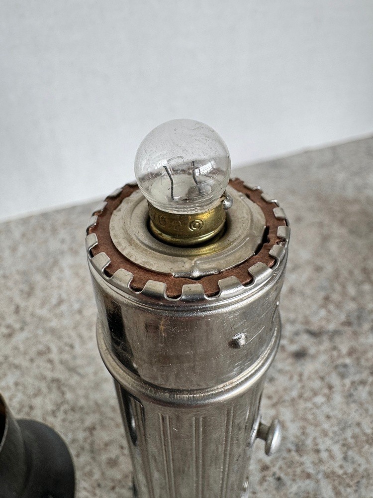 Vintage German WW II Era Daimon Focus Flashlight