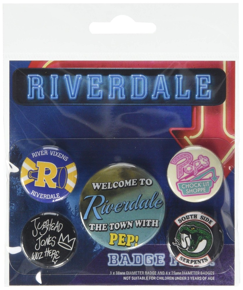 Riverdale Badges, Multicoloured, 10 x 12.5cm
