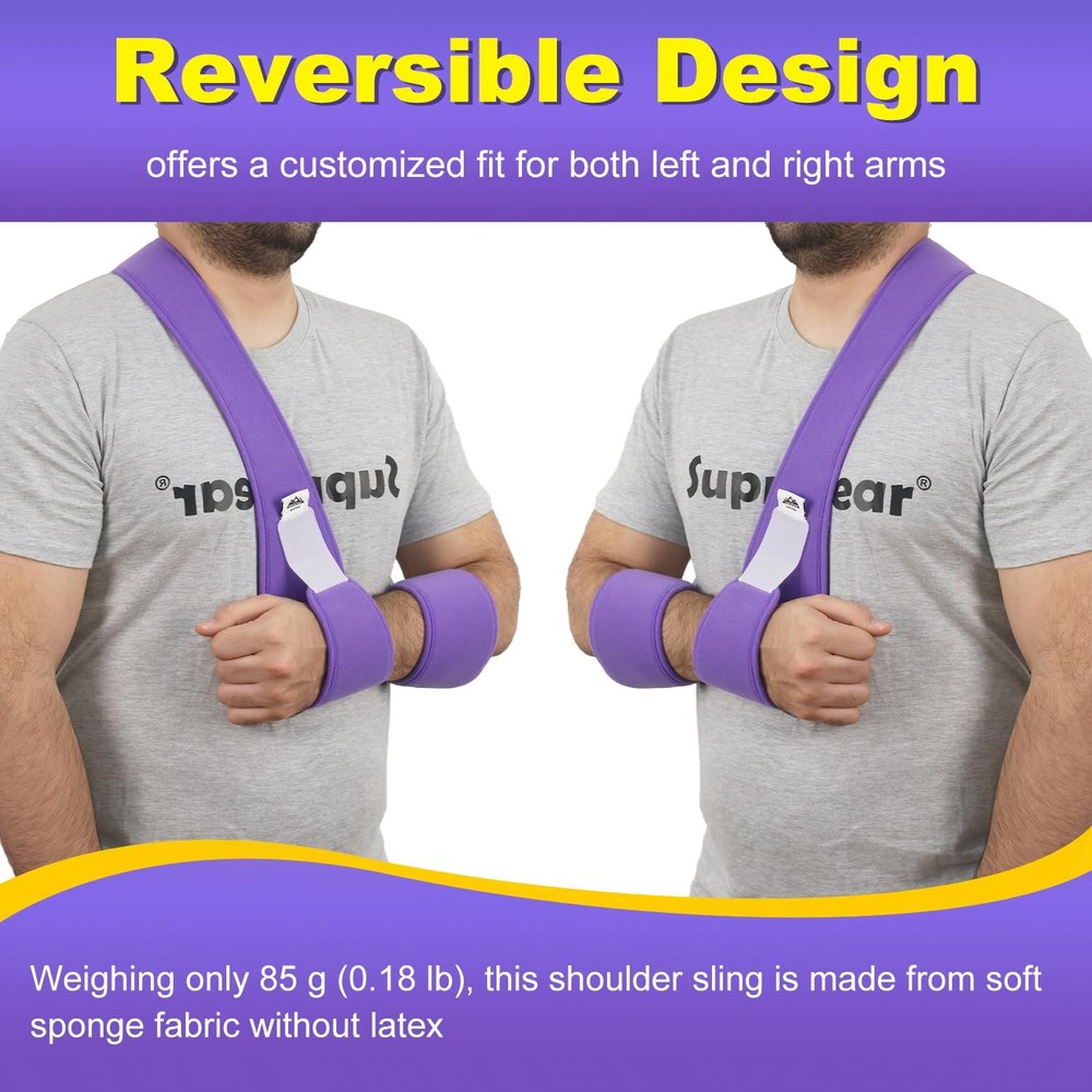 Arm Sling Shoulder Immobilizer, Rotator Cuff Support Brace, Lightweight Comfo...
